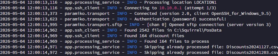 Terminal Log - Fully Automated Process